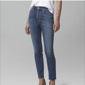 Citizens of Humanity Olivia Seam High Rise Slim Denim Jeans size 26 Aritzia